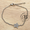 PU 1092 - Pulsera ESTRELLA strass (AQ)