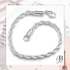 PU 265 - Pulsera soga(ACERO BLANCO) - comprar online