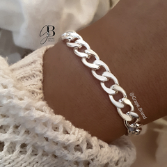 PU 354 - Pulsera grumet (ACERO BLANCO)