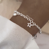 PU 391 - Pulsera estrellas caladas (ACERO BLANCO)