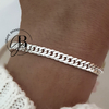 PU 597 - Pulsera eslabon chato (ACERO BLANCO) - comprar online