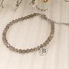 PU 640d - Pulsera cristal GRIS (ACERO QUIRURGICO)