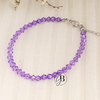 PU 640e - Pulsera cristal VIOLETA (ACERO QUIRURGICO)