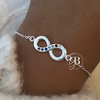 PU 676 - Pulsera dije INFINITO (ACERO BLANCO)