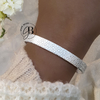 PU 731 - Pulsera esclava tramada (ACERO BLANCO)