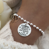 PU 752 - Pulsera frase SIEMPRE QUE ME NECESITES (ACERO BLANCO)