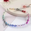 PU 778 - Pulsera cristales colores (ACERO QUIRURGICO)