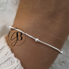 PU 843 - Pulsera bolitas (ACERO BLANCO)