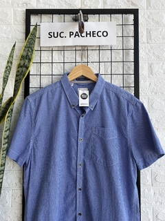 CAMISA SUPER DRY CUADROS AZ T.L (19957) - comprar online