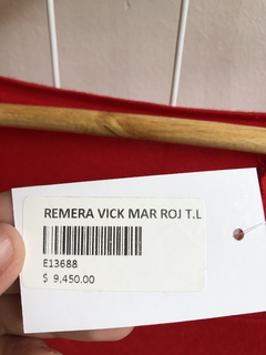 REMERA VICK MAR ROJ T.L (E13688) - tienda online
