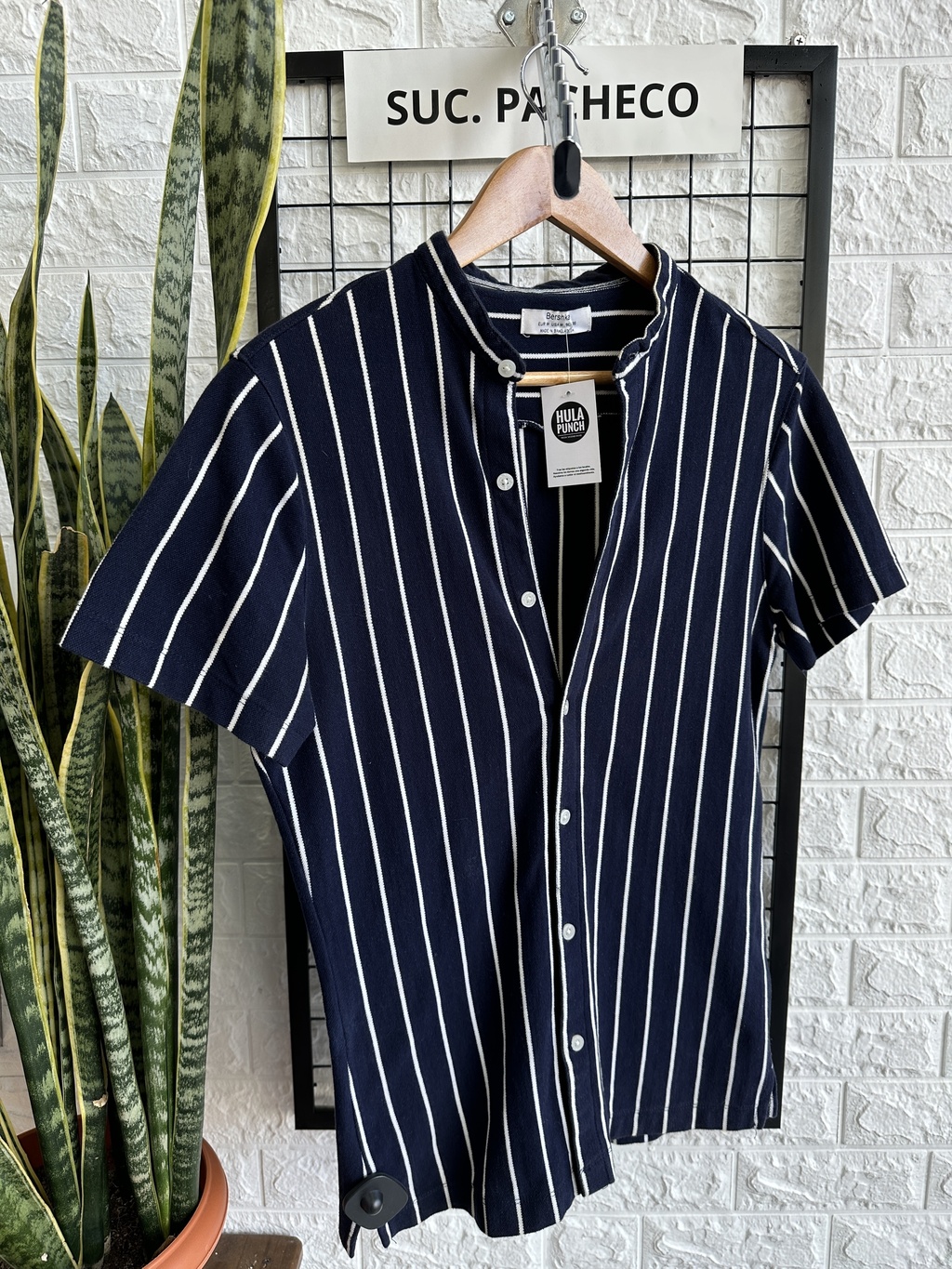 CAMISA BERSHKA RAYAS T.M AZ 31950 Hula Punch