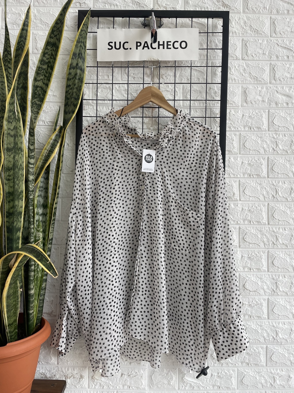 Camisa zara lunares sale
