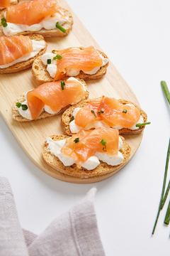 Bruschettas de Salmon Ahumado