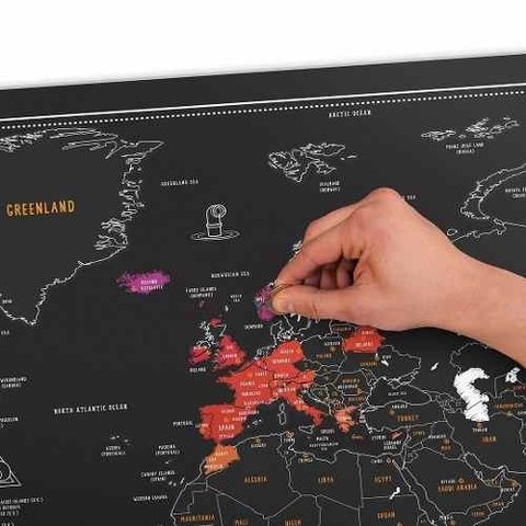 Mapa Raspadita Edición Capitales 59 cm x 82 cm - comprar online