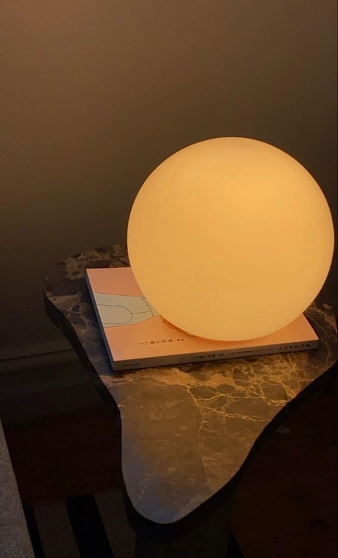 Lámpara globo 20 cm mate en internet