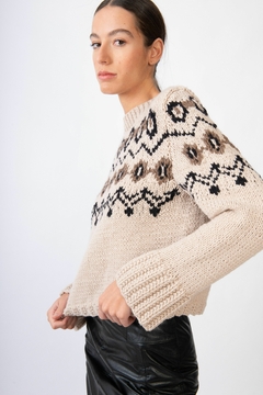 sweater Oxford avena LANA MERINO - PRE ORDER, entregas durante MAYO - comprar online