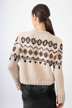 sweater Oxford avena LANA MERINO - PRE ORDER, entregas durante MAYO en internet