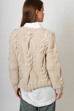 sweater Gloster crudo lana merino - timossitejidos