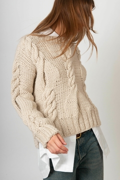 sweater Gloster crudo lana merino
