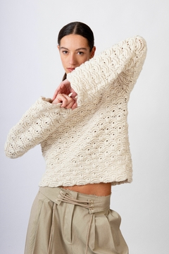 Sweater Chelsea crudo lana merino