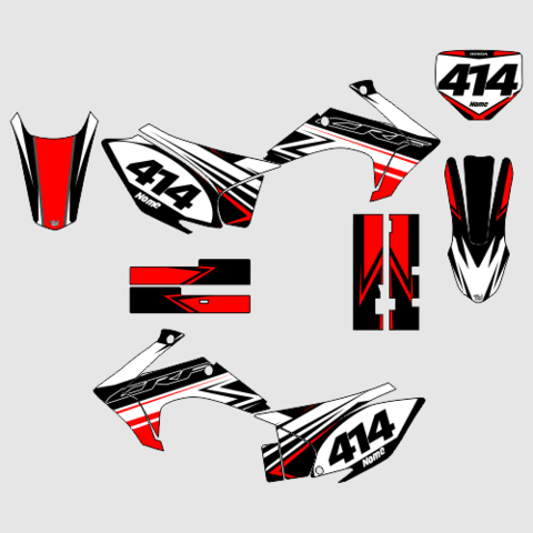 Kit Adesivos Gráficos Moto Crf 230 Completo Crf230 Mod