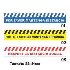 Vinilos Para Piso Distanciamiento Social GRANDE + Regalo - Wopp Deco & Vinilos