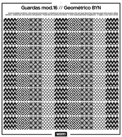 16 //Guardas// Geometrico BYN M13 - comprar online