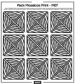 pack x9 - Pack Mosaicos Print - M07