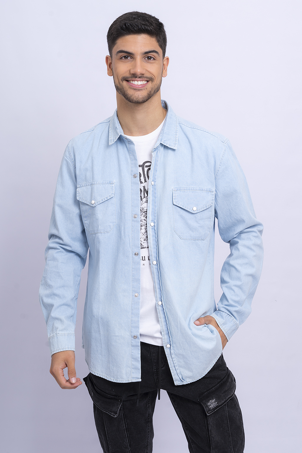 Camisa jean hotsell