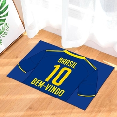 Tapete Porta Entrada - camisa futebol brasil copa - comprar online