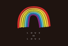 Tapete decorativo para porta de entrada - lgbtqia+ love is love - comprar online