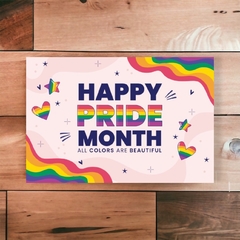 Tapete decorativo para porta de entrada - lgbtqia+ pride month - comprar online