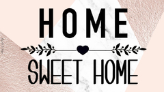 TAPETE 60x40CM - HOME SWEET HOME ROSÊ GOLD - comprar online