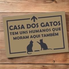 Tapete Capacho emborrachado antiderrapante - Casa dos Gatos - comprar online