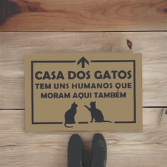 Tapete Capacho emborrachado antiderrapante - Casa dos Gatos na internet