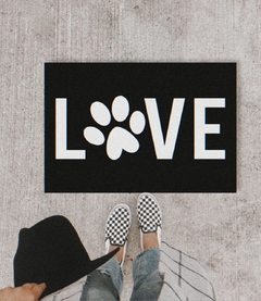 TAPETE 60x40CM - TAPETE LOVE DOG