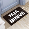 Tapete decorativo para porta de entrada - Seja bem vindo / volte em breve / seja breve