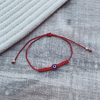 Pulsera regulable Ojito roja - Hilo + Ojito y bolitas fantasia A