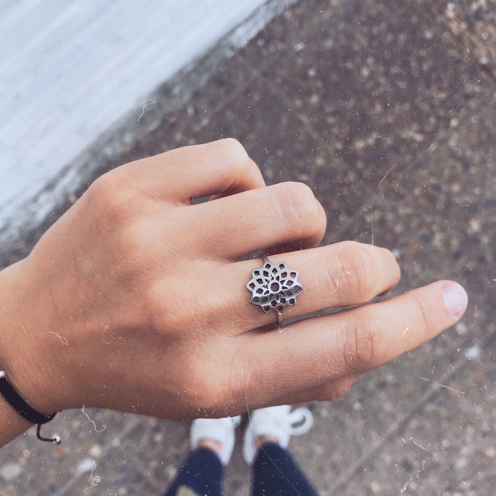 Anillo Mandala Acero quir rgico AN