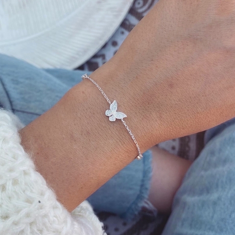 Pulsera Mariposita Shine - Plata 925 W16.A - comprar online