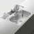 Conjunto Canal Organizador Inox 90x18CM Tramontina com Acessórios