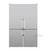 Conjunto com 02 Refrigeradores Bottom Freezer de Piso e Embutir Tecno + Kit de União TR32BXDA 220V - loja online