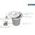 Lixeira de Embutir Tramontina Clean Round em Aço Inox com Balde Plástico 8 Litros 94518000 - Loja Espaco Gourmet