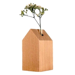 Suporte casinha de madeira para plantas e flores