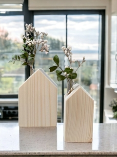 Suporte casinha de madeira para plantas e flores - comprar online