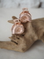 Broche caracol x 2 rose gold