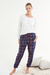 PANTALON CAMILLE CUADRO AZUL - tienda online