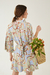 VESTIDO KIMONO FRESIA FLORES BASE CELESTE - tienda online