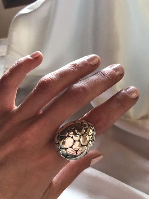 ANILLO PLATA 925 GOTA BURBUJA