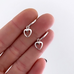 ARGOLLITAS PLATA 925 CORAZÓN CALADO POR UNIDAD - comprar online